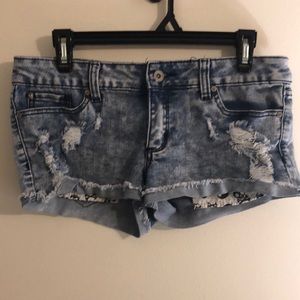 LOVEsick Distressed Shorts